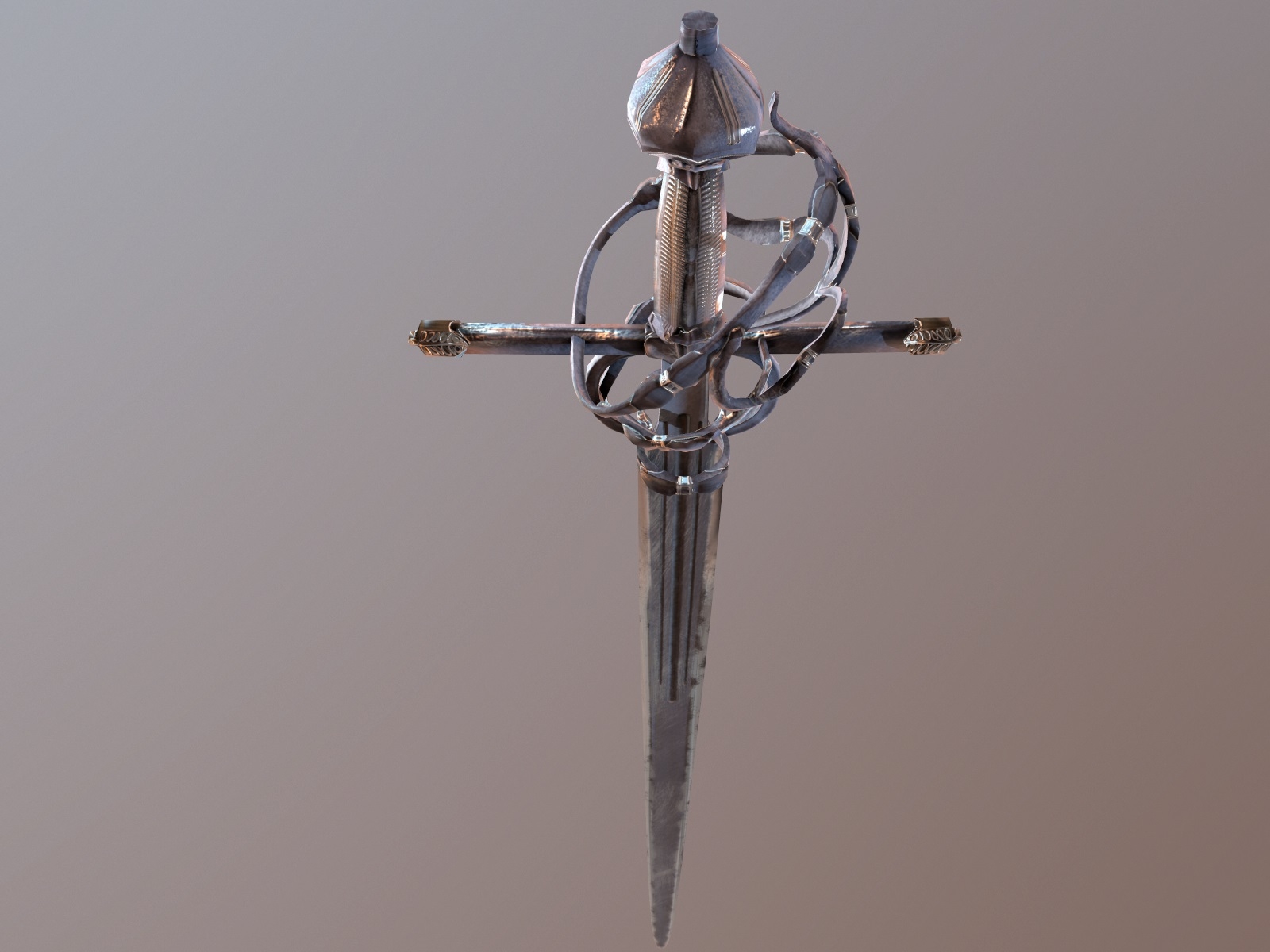 3d model realistic venetian sword