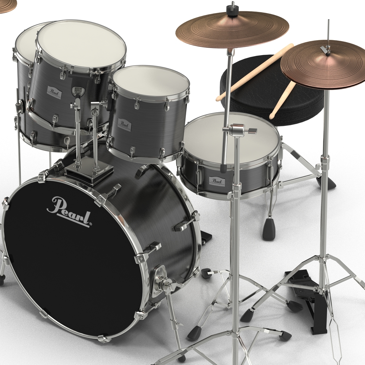 3d drum kit modeled