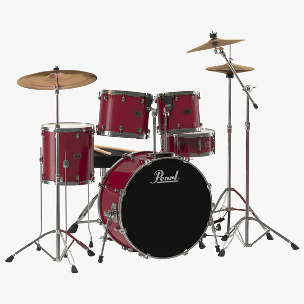 drum kit 2 modeled 3d c4d