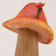3d model cartoon mushroom house