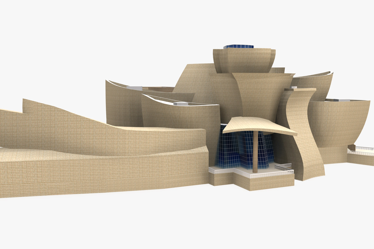 guggenheim museum bilbao 3d max