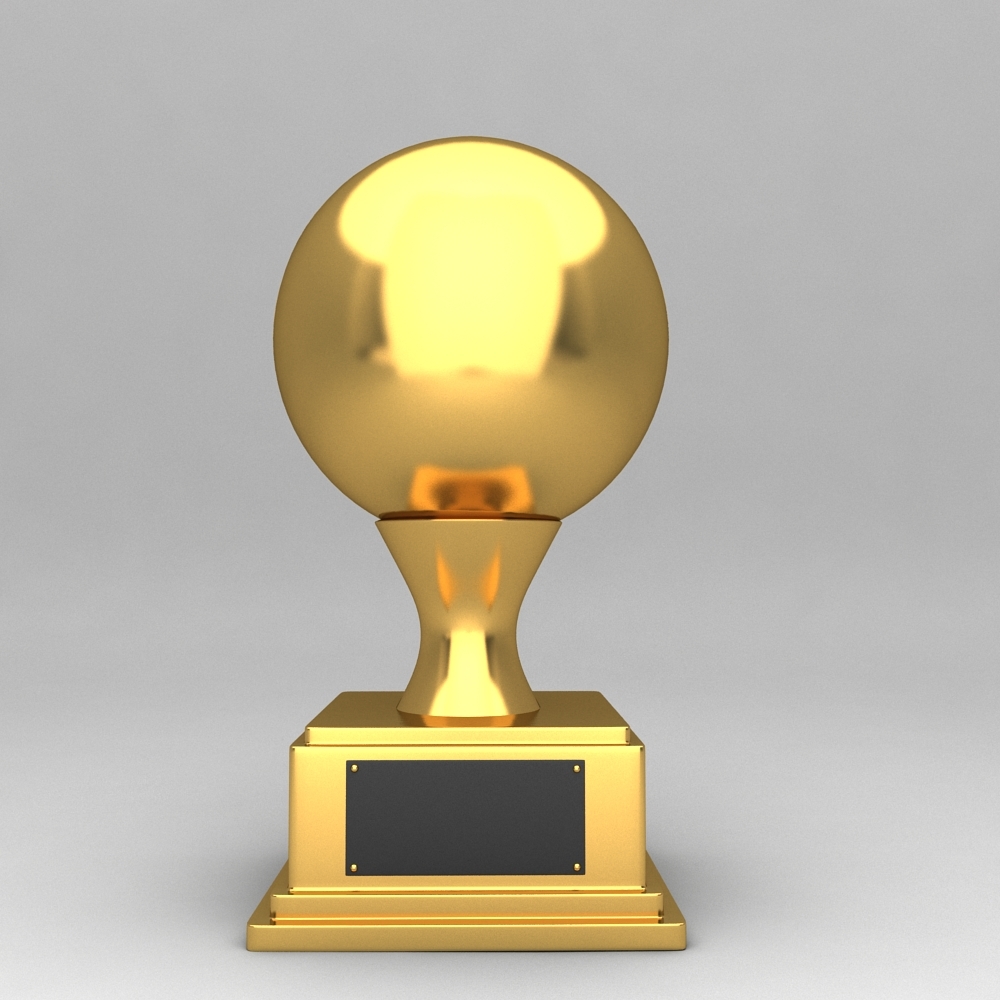 awards trophies 3d model