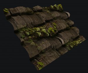 wood tile moss