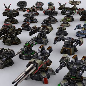 3ds max wargear turrets
