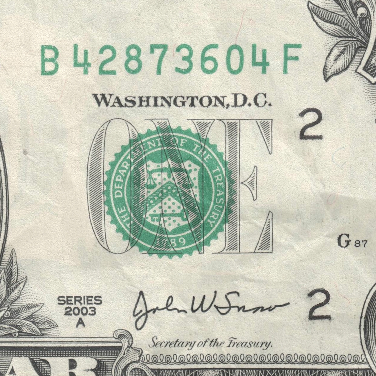 3d dollar bill model