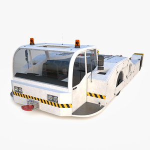 3ds max airport pushback tractor