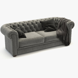 3d mayson chesterfield seater model