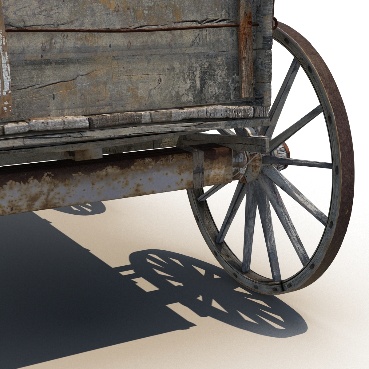 old wooden wagon