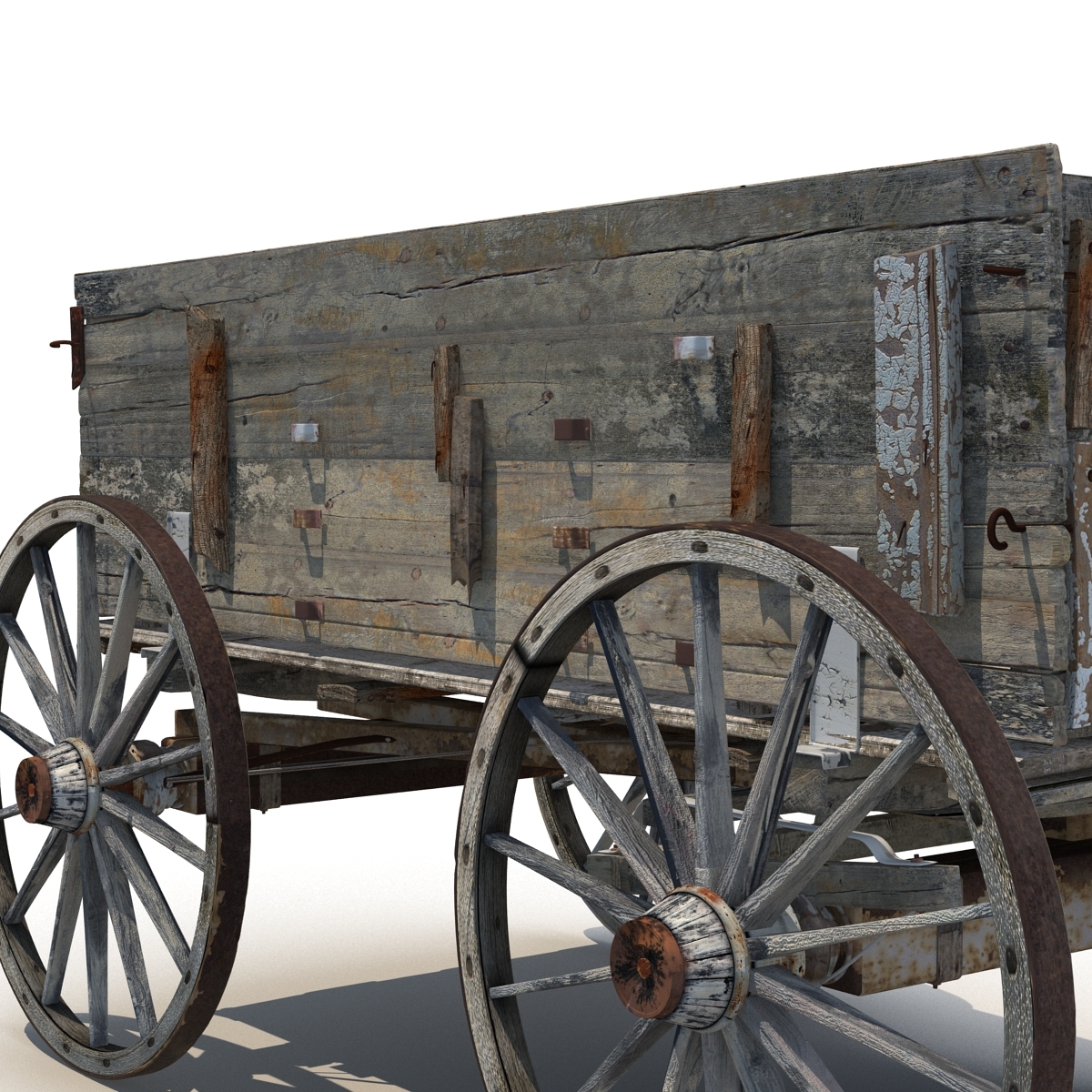 big wooden wagon