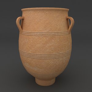 greek olive jar container 3d max