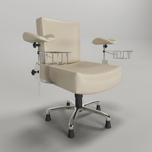 3d cadeira hospital para coleta