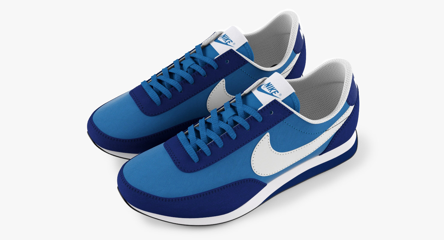 blue nike trainer