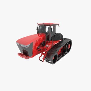 3d model scraper agriculture tractor