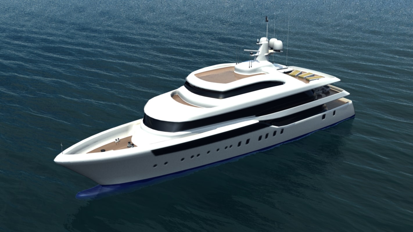 yacht model 3d