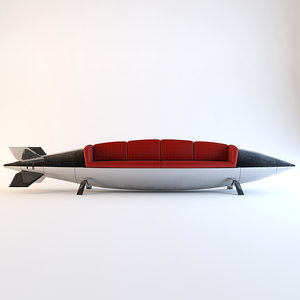3d rocket sofa model