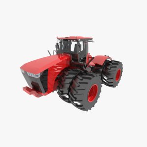 3dsmax scraper agriculture tractor wheeled