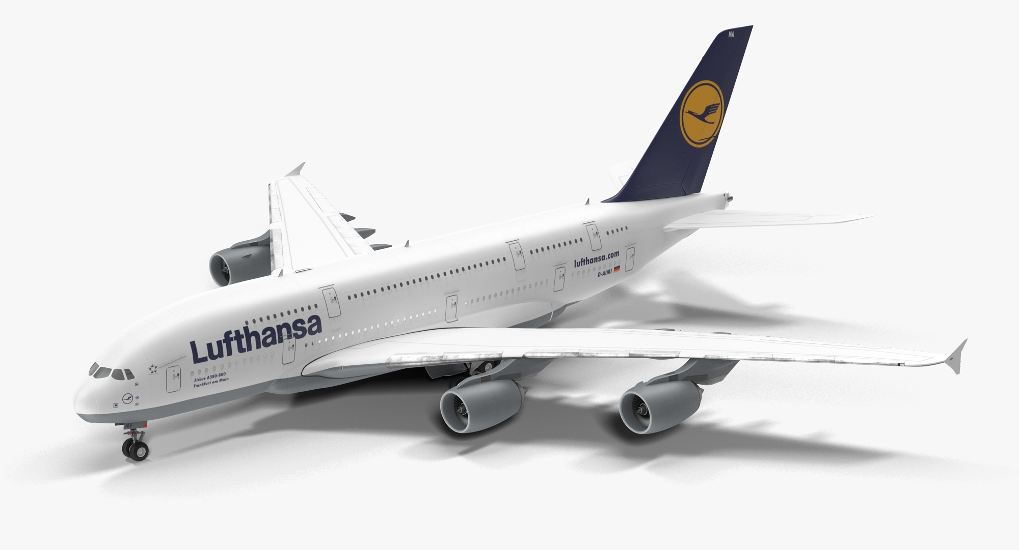 Herpa 1:500 Airbus A380-800 Lufthansa 汉莎航空 515986-002 D-AIML 标准涂装的照片 作者 ...