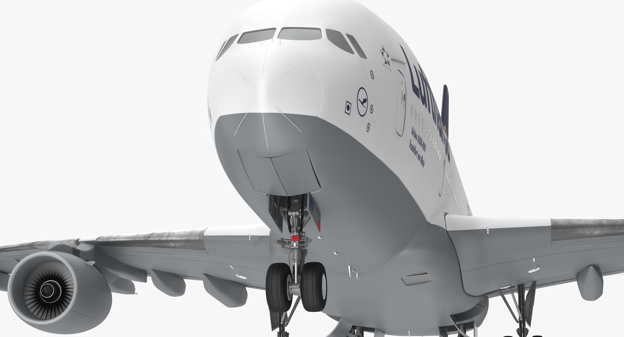 空客 A380-800 汉莎航空 3D模型 $89 - .3ds .unknown .dwg .dxf .lwo .max .obj - Free3D
