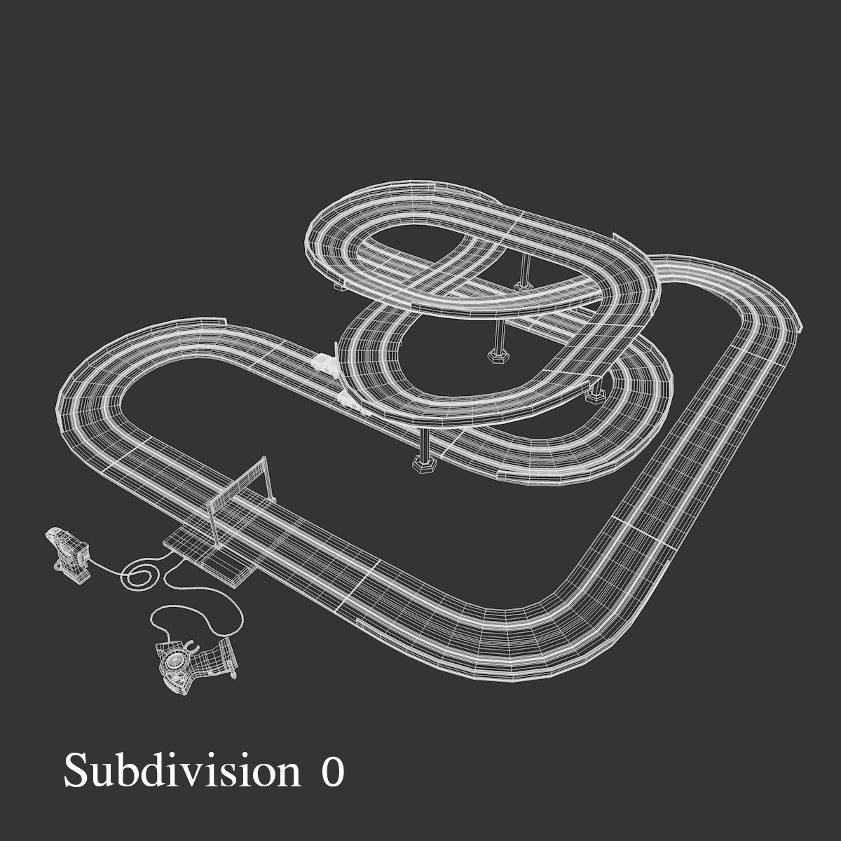 racing track toy 3d model