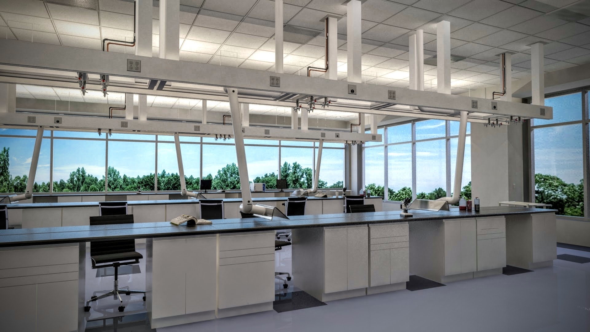 laboratory equipment research lab 3d model