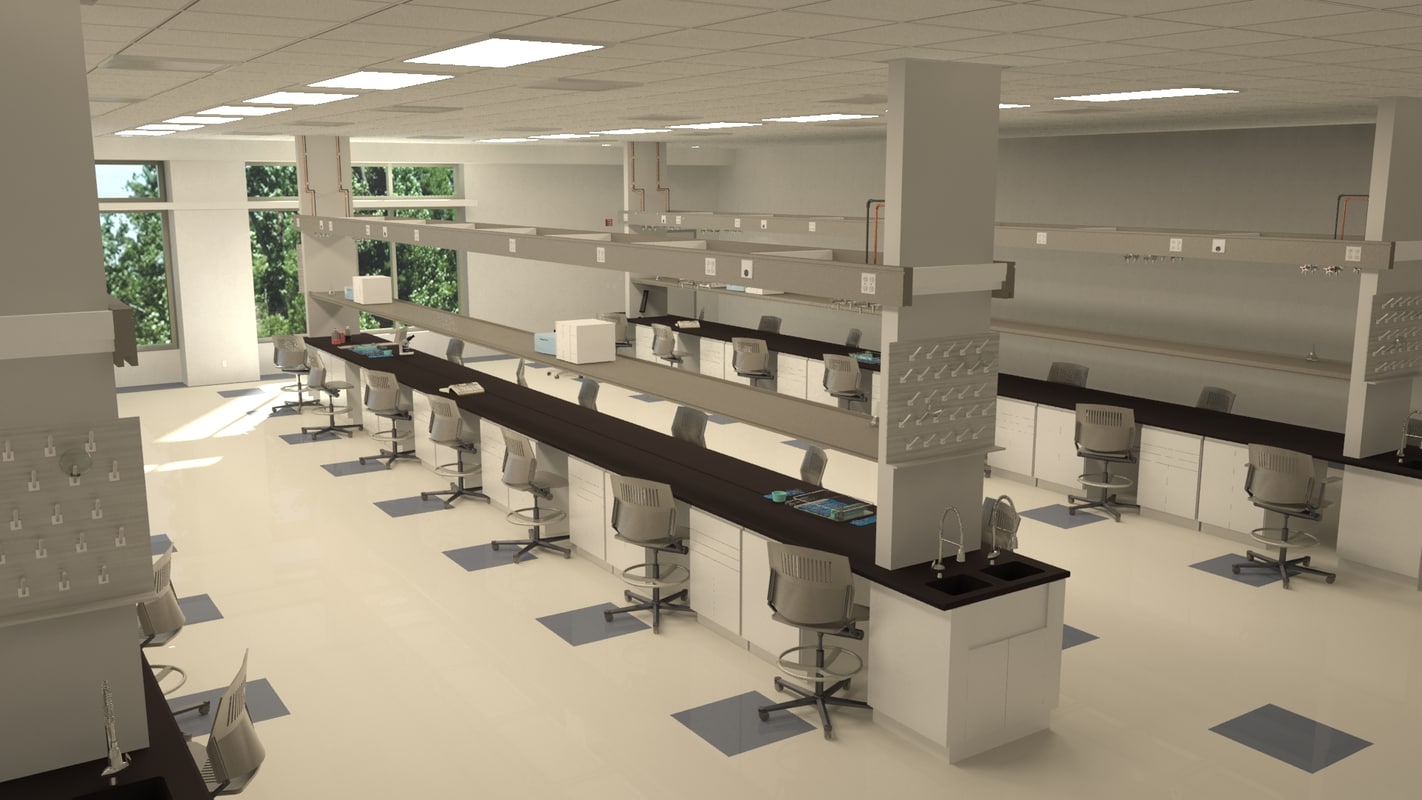 laboratory biology lab 3d 3ds