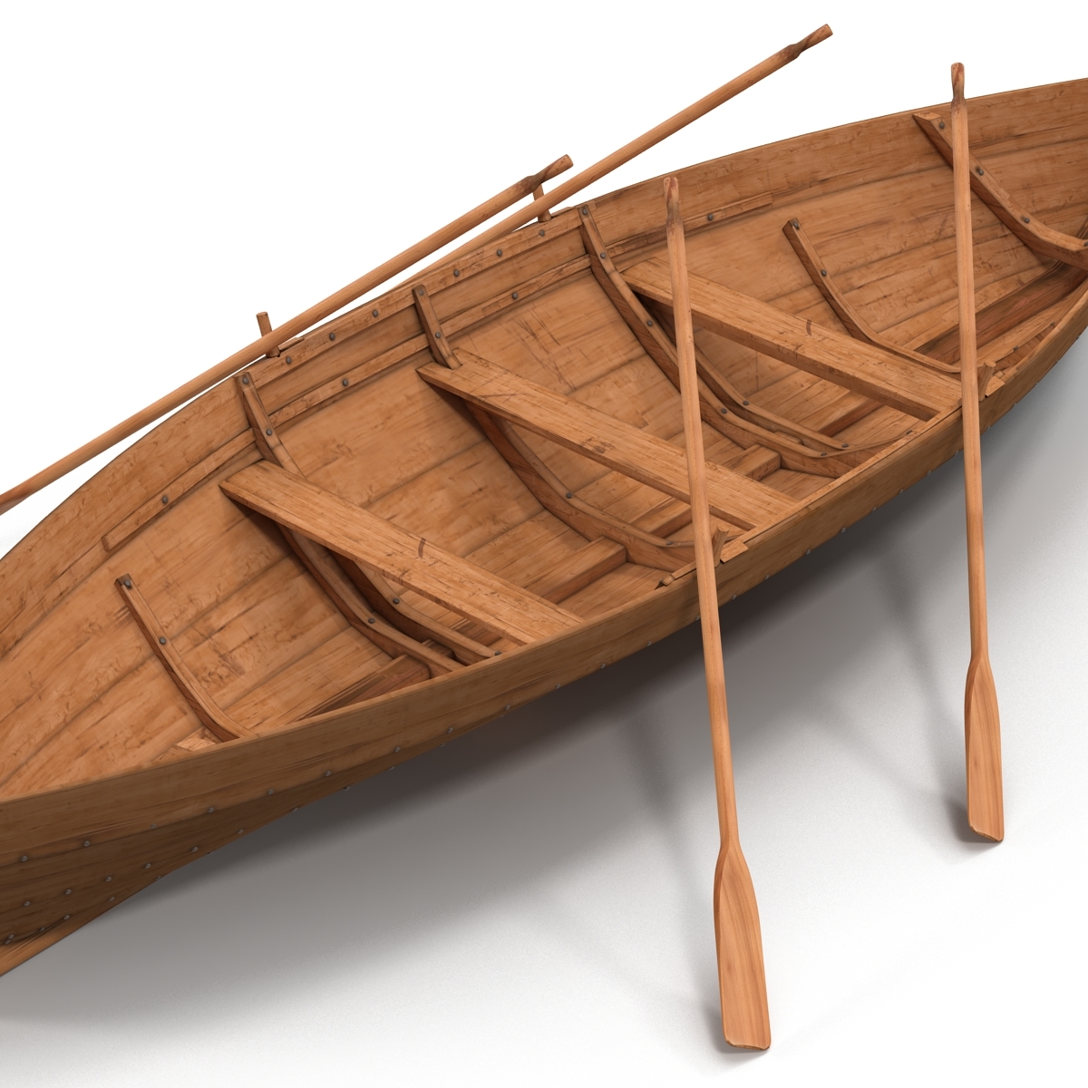 rowing boat 3d model