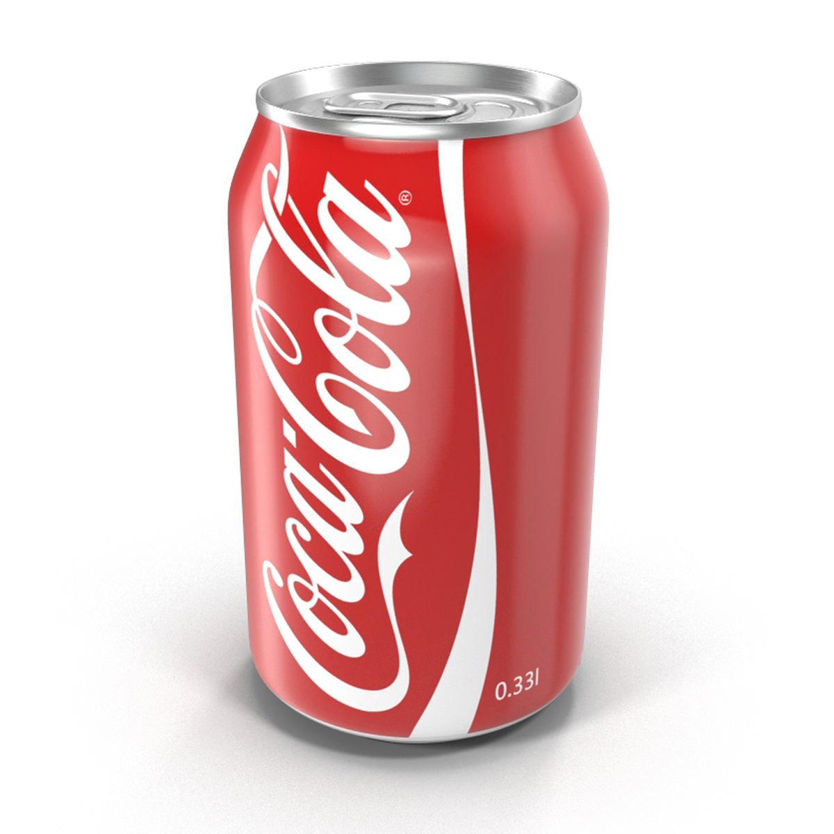 aluminum 0 33l coca cola 3d model