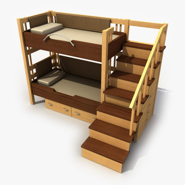 Bunk Bed 3D Models for Download TurboSquid