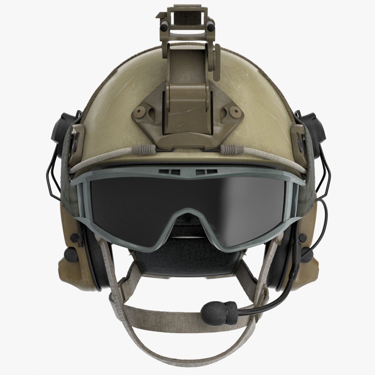 3d model ballistic combat helmet