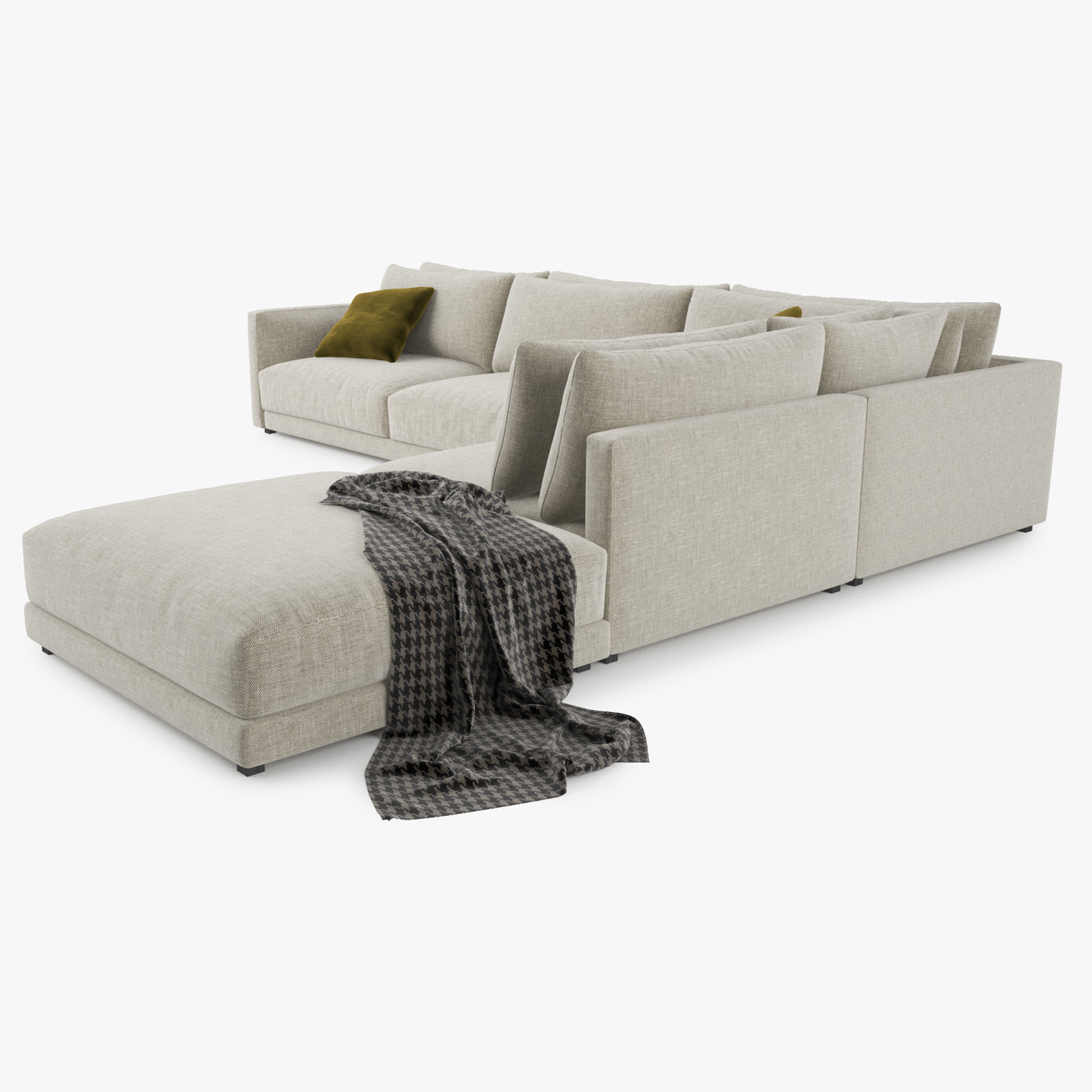 3d 3ds poliform bristol sofa