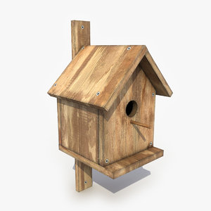 birdhouse modeled 3d model