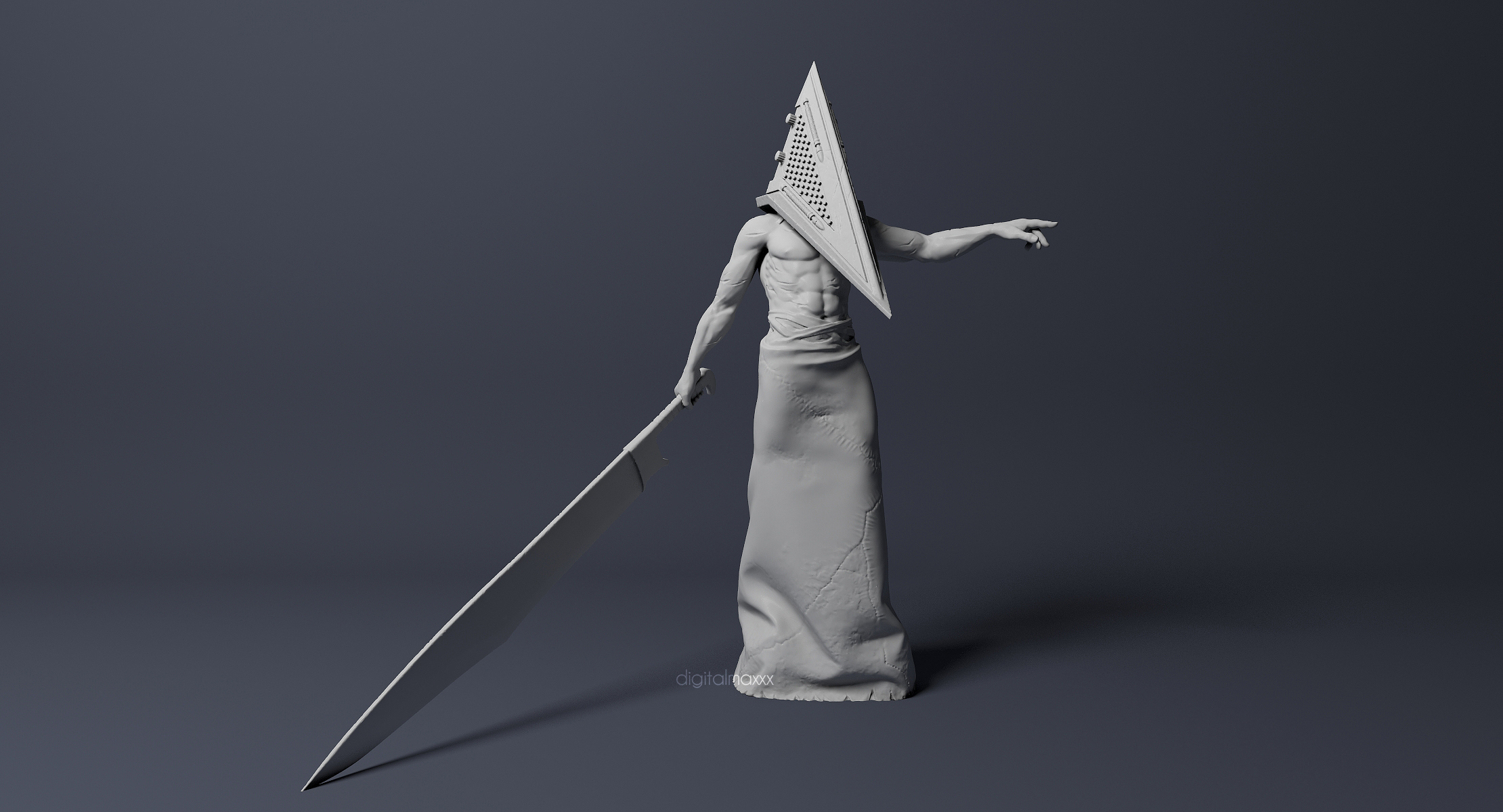 3ds max pyramid head 2