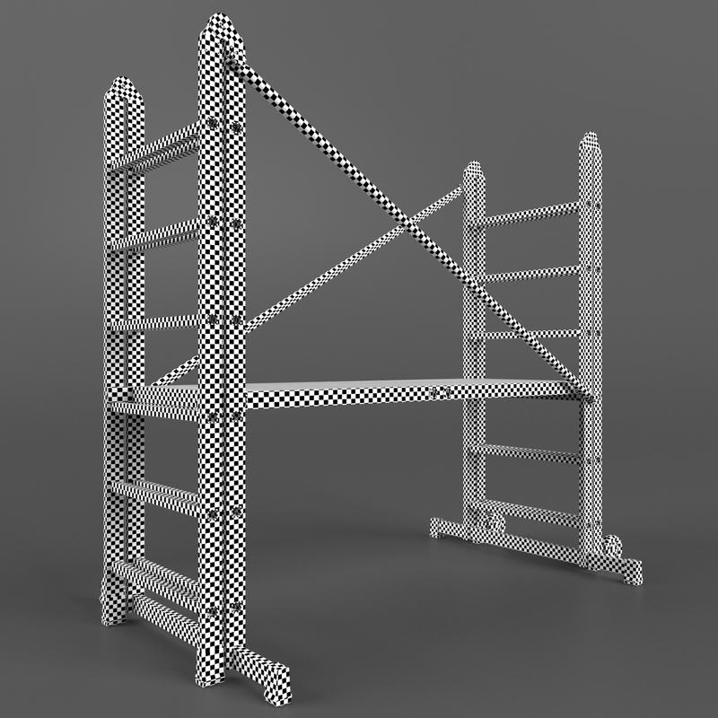 scaffold towers set 3d model