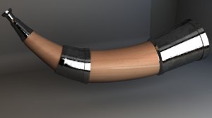 3d model warhorn horn