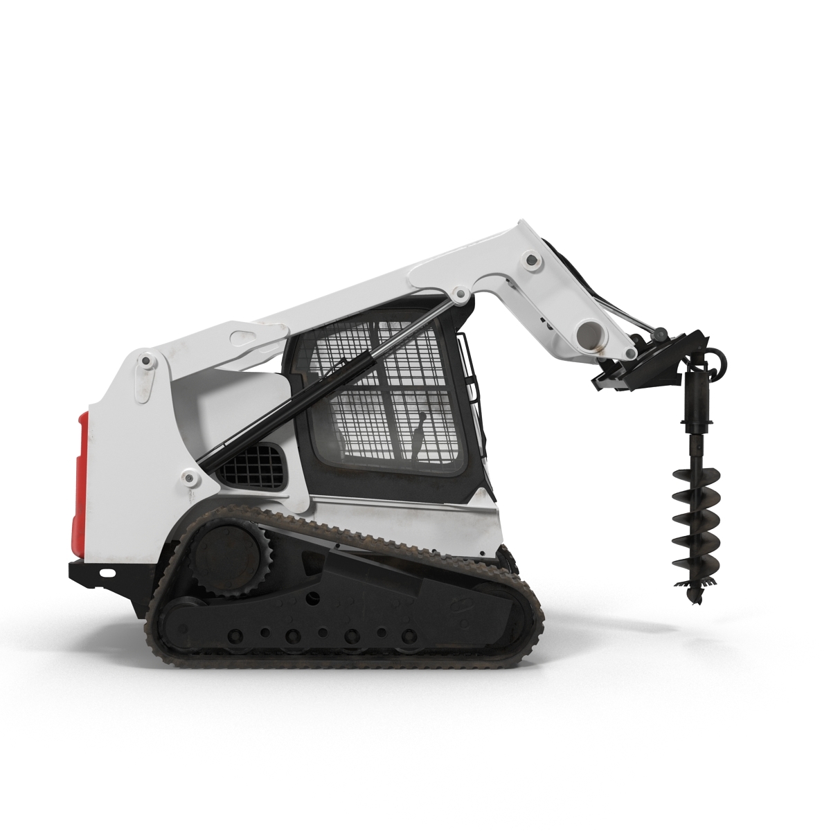 3d compact tracked loader auger