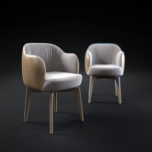 3d model elisa-small-armchair
