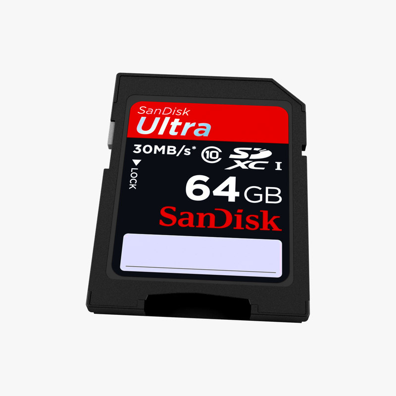 3d sd card model