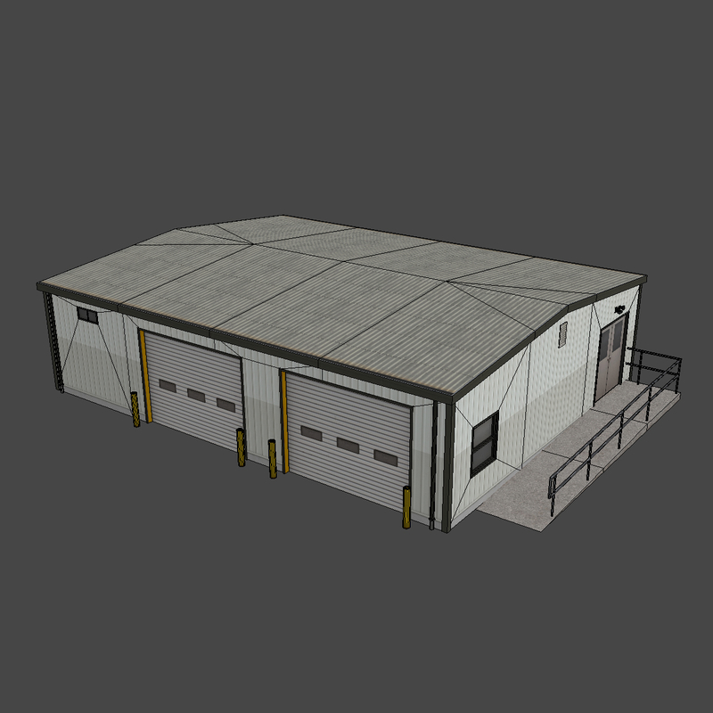 warehouse 3d max