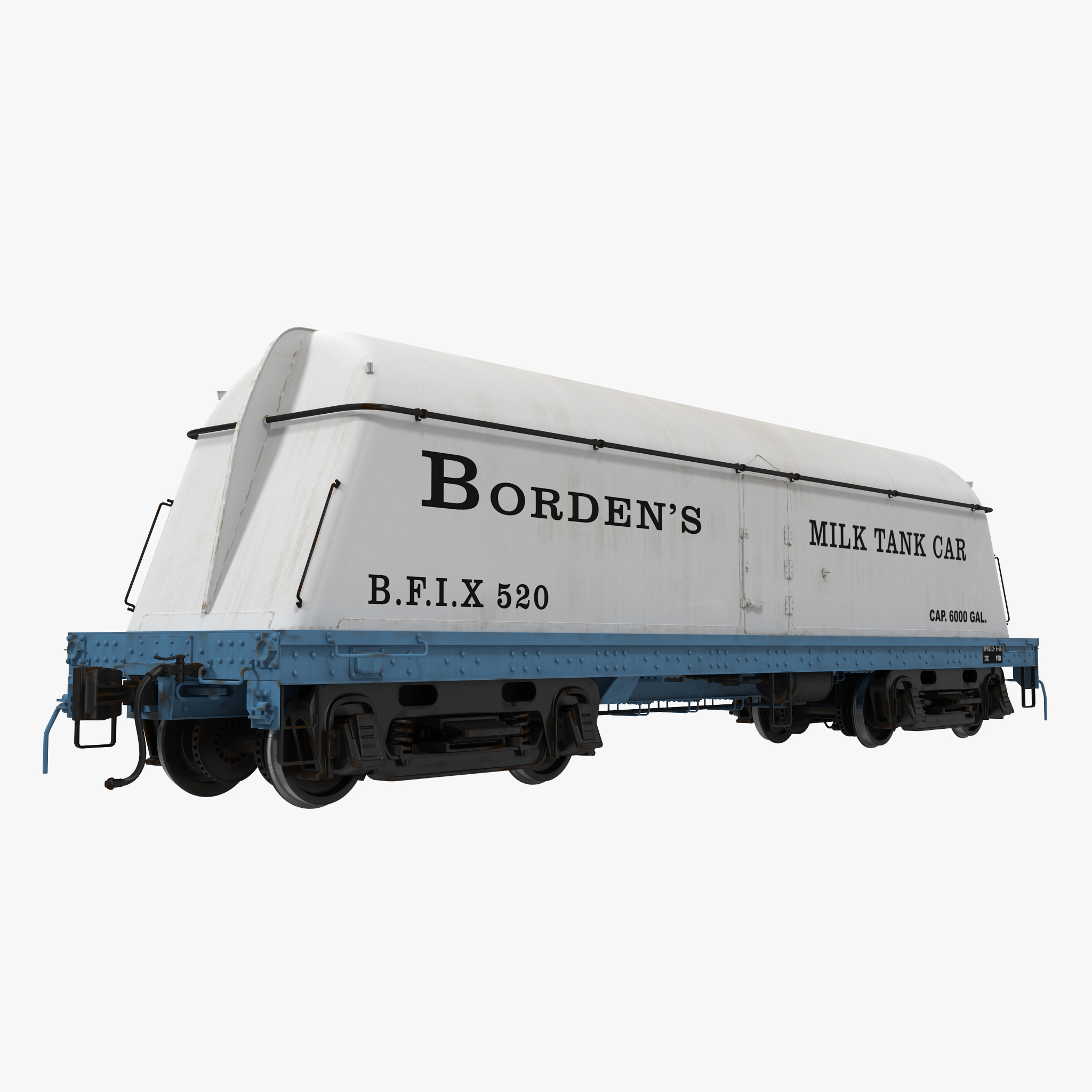 3d bordens milk tank car