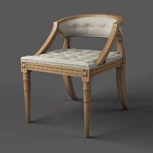 classic swedish chair 3d max