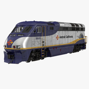 3d model diesel electric locomotive f59
