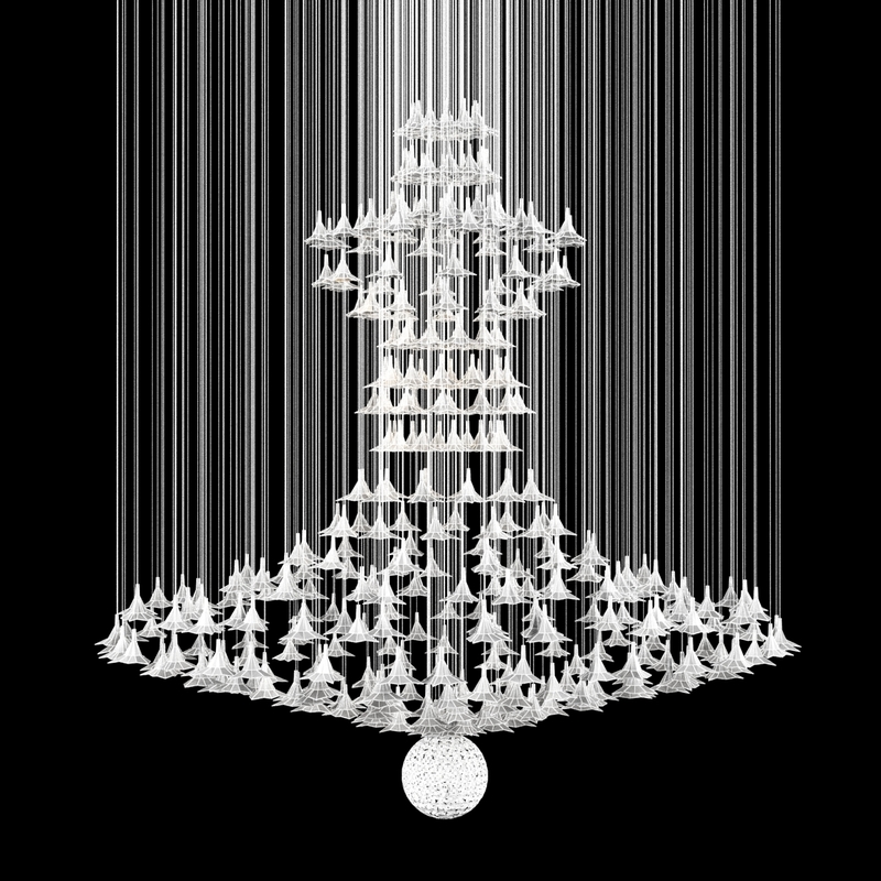 light custom chandelier 3d 3ds