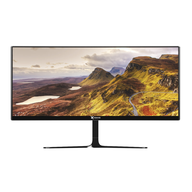 3d panoramic computer monitor model