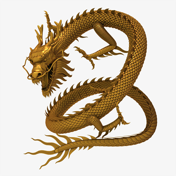 3d model chinese dragon