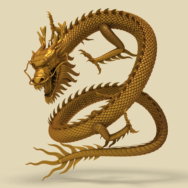 3d model chinese dragon