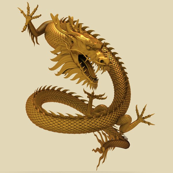 3d model chinese dragon