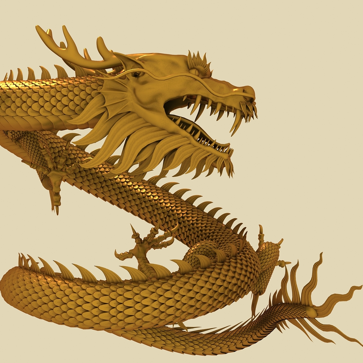 3d Model Chinese Dragon