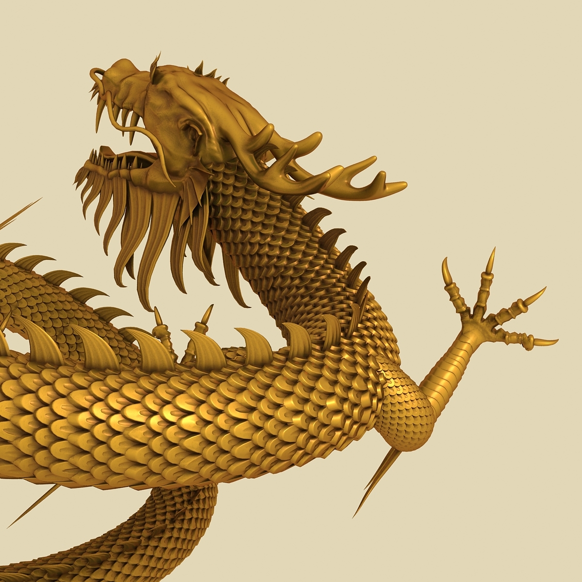 3d model chinese dragon