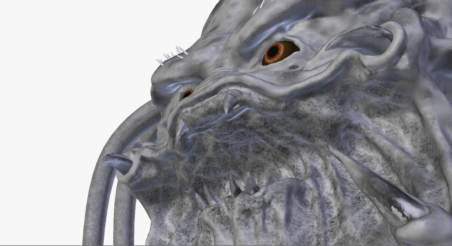 3d head predator model