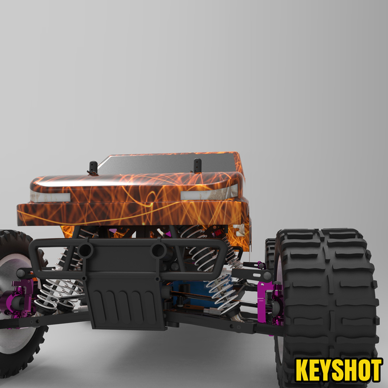 3d model rc road truck